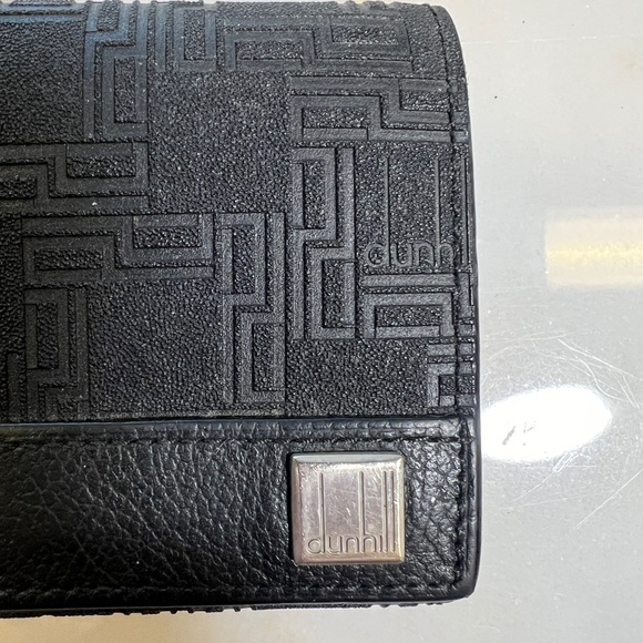 Alfred Dunhill Black Leather Card & Coin Wallet - Picture 3 of 5